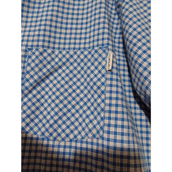 Men's 2xl Carhartt Short Sleeve Button Down Gingham Check Shirt Work Casual - Picture 4 of 7
